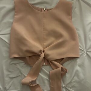 DO+BE Blush Pink Zip-Back Top